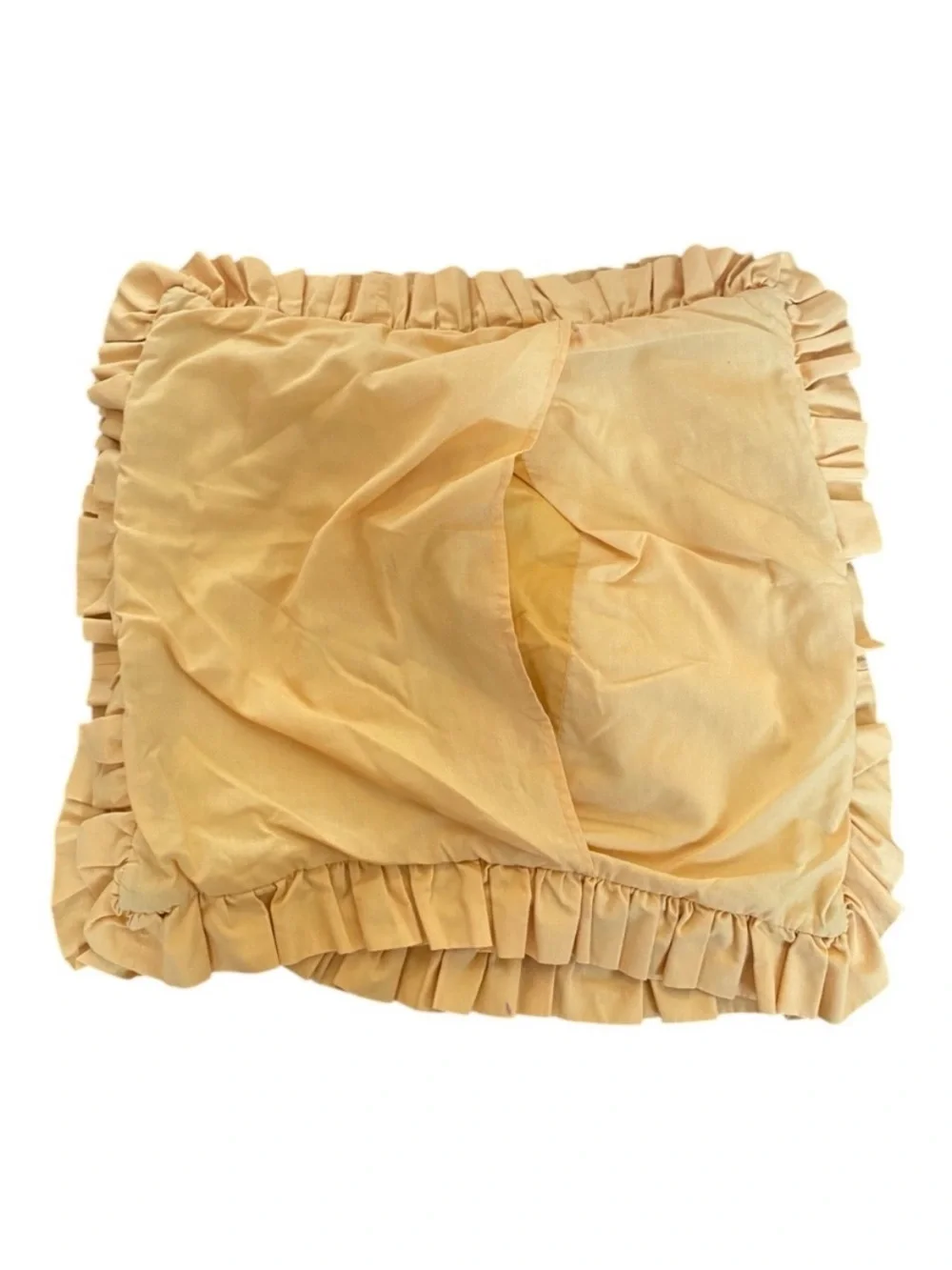 Vintage Equestrian Horse Pillow Covers Ruffle 80s/90s Winter Scene Set Of 2
